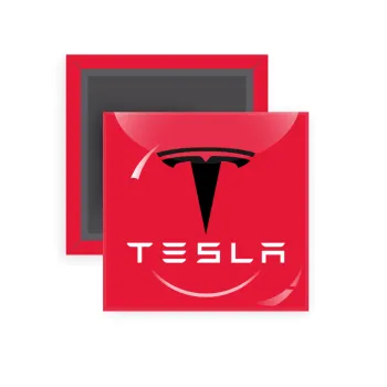 Tesla motors, Μαγνητάκι ψυγείου τετράγωνο διάστασης 5x5cm