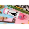 Easter candle, Childrens hot water bottle, stainless steel, with safety straw, PINK (500ml)