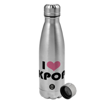 I Love KPOP, Μεταλλικό παγούρι νερού, ανοξείδωτο ατσάλι, 750ml
