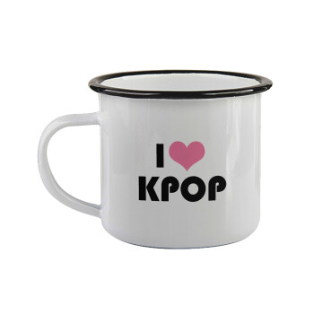 I Love KPOP, Κούπα εμαγιέ με μαύρο χείλος 360ml