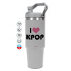 GREY color, 890ml (30oz) stainless Steel Tumbler with Handle