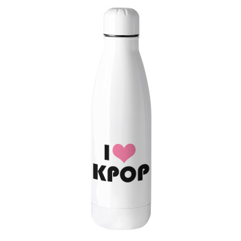 I Love KPOP, Μεταλλικό παγούρι θερμός (Stainless steel), 500ml