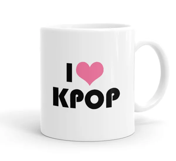 I Love KPOP — Κούπα, κεραμική, 330ml
