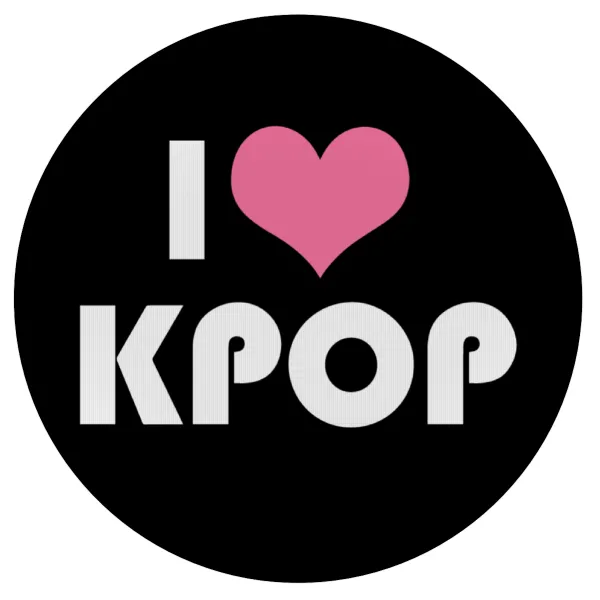 I Love KPOP — Mousepad Στρογγυλό 20cm