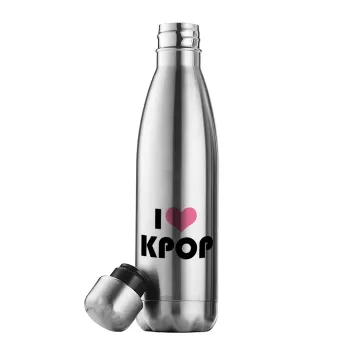 I Love KPOP, Inox (Stainless steel) double-walled metal mug, 500ml