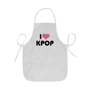 I Love KPOP, Ποδιά Σεφ ολόσωμη κοντή  Παιδική (44x62cm)