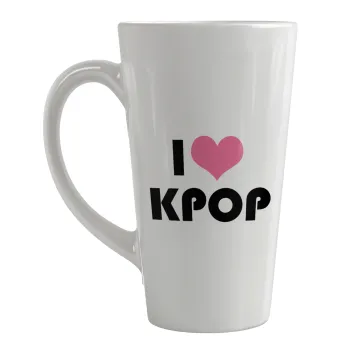 I Love KPOP, Κούπα κωνική Latte Μεγάλη, κεραμική, 450ml