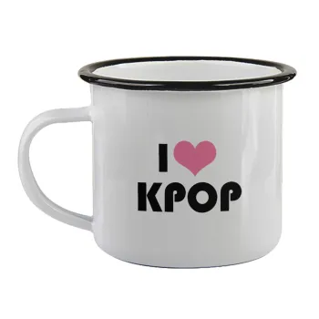 I Love KPOP, Κούπα εμαγιέ με μαύρο χείλος 360ml