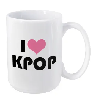 I Love KPOP, Κούπα Mega, κεραμική, 450ml