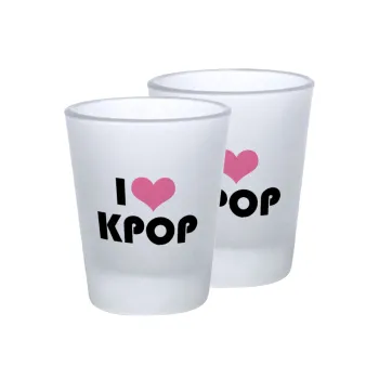 I Love KPOP, Σφηνοπότηρα γυάλινα 45ml του πάγου (2 τεμάχια)