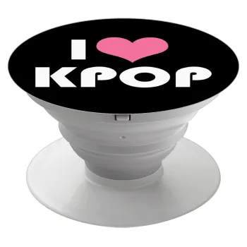 I Love KPOP, Phone Holders Stand  White Hand-held Mobile Phone Holder