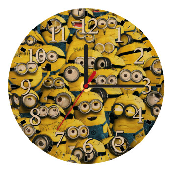 All the minions, Ρολόι τοίχου ξύλινο plywood (20cm)