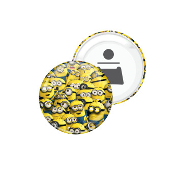 All the minions, Μαγνητάκι και ανοιχτήρι μπύρας στρογγυλό διάστασης 5,9cm