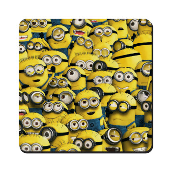 All the minions, Τετράγωνο μαγνητάκι ξύλινο 9x9cm