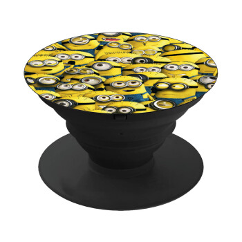 All the minions, Phone Holders Stand  Black Hand-held Mobile Phone Holder