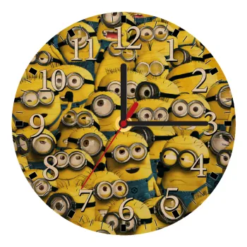 All the minions, Ρολόι τοίχου ξύλινο plywood (20cm)