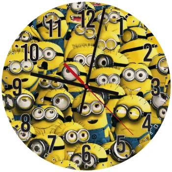 All the minions, Ρολόι τοίχου ξύλινο (30cm)