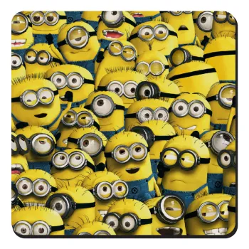 All the minions, Τετράγωνο μαγνητάκι ξύλινο 9x9cm