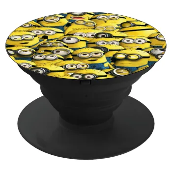 All the minions, Phone Holders Stand  Black Hand-held Mobile Phone Holder