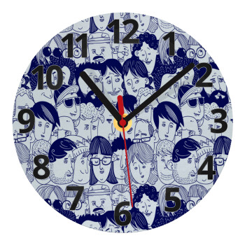 Άνθρωποι, Ρολόι τοίχου γυάλινο (20cm)