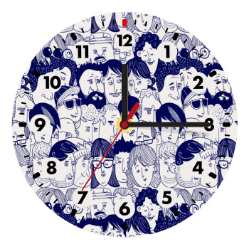 Άνθρωποι, Wooden wall clock (20cm)
