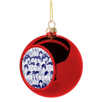 Άνθρωποι, Christmas tree ball Red 8cm