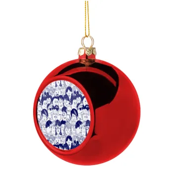 Άνθρωποι, Christmas tree ball Red 8cm