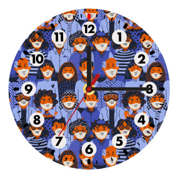 Επιδημία, Wooden wall clock (20cm)