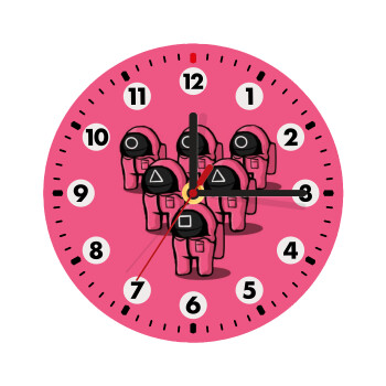 The squid game among us, Ρολόι τοίχου ξύλινο (20cm)