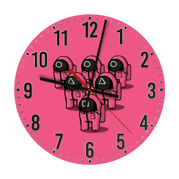 The squid game among us, Ρολόι τοίχου ξύλινο (30cm)