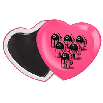 The squid game among us, Μαγνητάκι καρδιά (57x52mm)