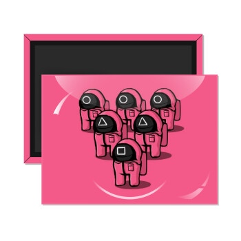 The squid game among us, Ορθογώνιο μαγνητάκι ψυγείου διάστασης 9x6cm