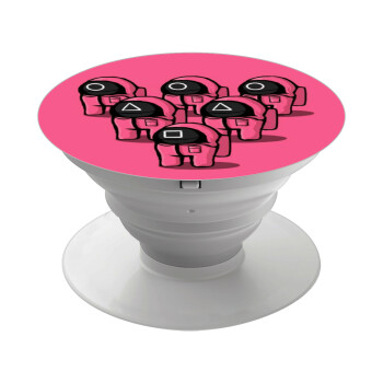 The squid game among us, Phone Holders Stand  White Hand-held Mobile Phone Holder