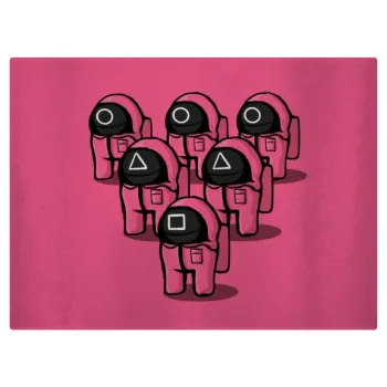 The squid game among us, Επιφάνεια κοπής γυάλινη (38x28cm)