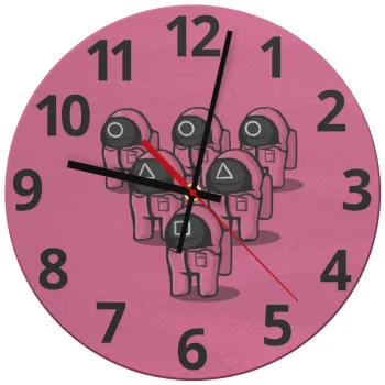 The squid game among us, Ρολόι τοίχου γυάλινο (30cm)