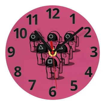 The squid game among us, Ρολόι τοίχου γυάλινο (20cm)