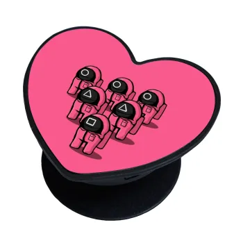 The squid game among us, Phone Holders Stand  καρδιά Μαύρο Βάση Στήριξης Κινητού στο Χέρι