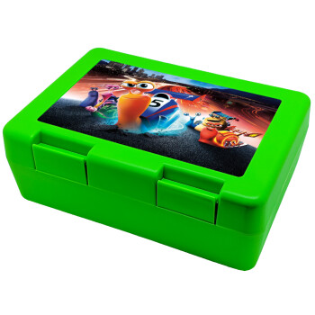 Turbo, Children's cookie container GREEN 185x128x65mm (BPA free plastic)