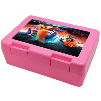 Turbo, Children's cookie container PINK 185x128x65mm (BPA free plastic)