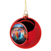 Christmas tree ball Red 8cm
