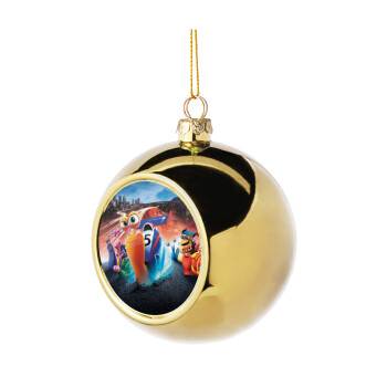Turbo, Χριστουγεννιάτικη μπάλα δένδρου Χρυσή 8cm