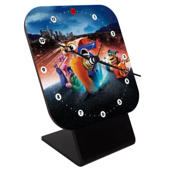 Turbo, Επιτραπέζιο ρολόι ξύλινο με δείκτες (10cm)