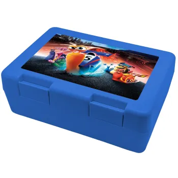 Turbo, Children's cookie container BLUE 185x128x65mm (BPA free plastic)