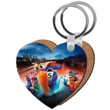 Turbo, Μπρελόκ Ξύλινο καρδιά MDF