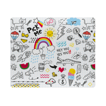 Doodle kids, Mousepad rect 23x19cm