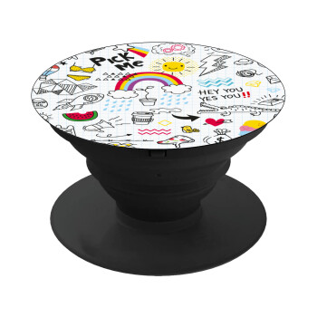 Doodle kids, Phone Holders Stand  Μαύρο Βάση Στήριξης Κινητού στο Χέρι