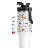 Mega Stainless steel Tumbler with lid, double wall 1,2L