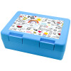 Children's cookie container LIGHT BLUE 185x128x65mm (BPA free plastic)