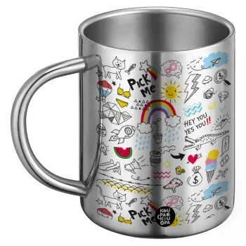 Doodle kids, BIG Mug Stainless steel double wall (450ml)