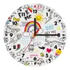 Wooden wall clock (20cm)